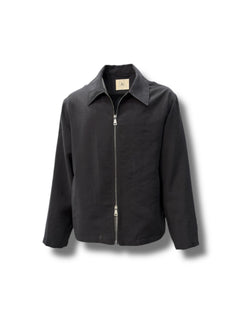 Oversize Lightweight Fabric Black Lume Coat