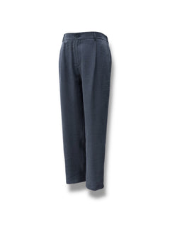 Oversize Hafif Kumaş Lacivert Lume Pantolon