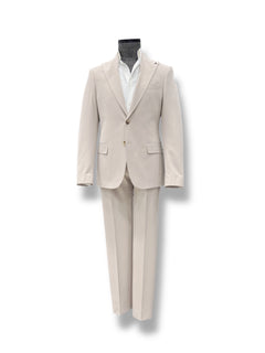 Slim Fit Bej Gent Takım Elbise