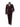 Slim Fit Likralı Çift Yırtmaç Kruvaze Bordo Form Takım Elbise
