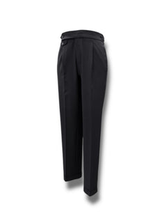 Modern Fit Single Pleat Black Legend Trousers