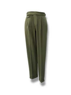 Modern Fit Single Pleat Khaki Legend Trousers