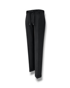 Regular Fit Likralı Siyah Art Jogger Pantolon