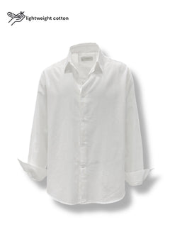 Relaxed Fit Cotton Voile Ecru Shirt