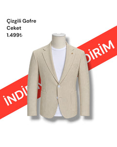 Striped Waffle Jacket