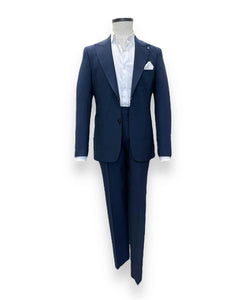 Standard Fit Patch Pocket Navy Dublin Suit