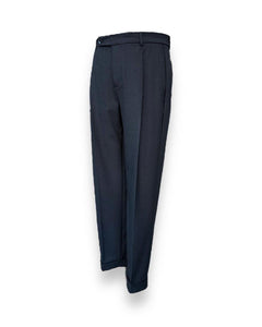 Standart Fit Flanel Dokulu Erkek Lacivert Flanel Pantolon