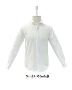 Hidden Placket Horse Collar Shirt