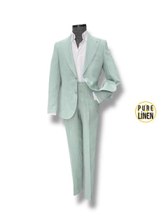 Standart Fit Torba Cep Mint Ham Keten Takım Elbise