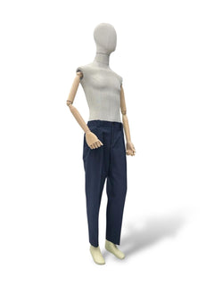 Oversize Gabardin Kumaş Lacivert Ashford Pantolon
