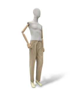 Oversize Gabardin Kumaş Bej Ashford Pantolon