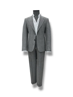 Gray Standard Fit Striped Eliot Suit