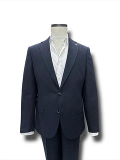 Slim Fit Wool Blend Navy Men's Loren Suit